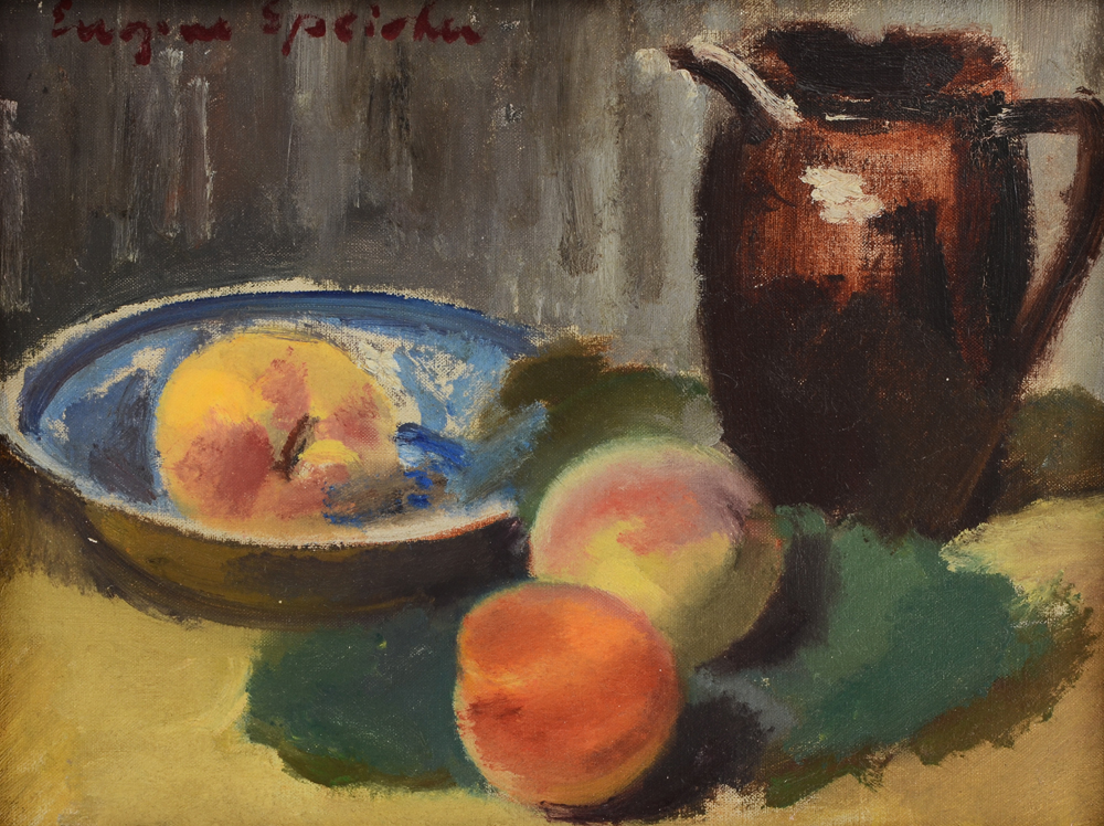 Appraisal: SPEICHER Eugene American - Still Life with Peaches and Pitcher