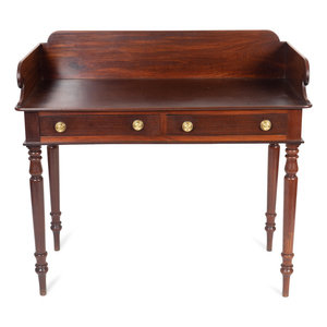 Appraisal: An English William IV Mahogany Side Table CIRCA Height x