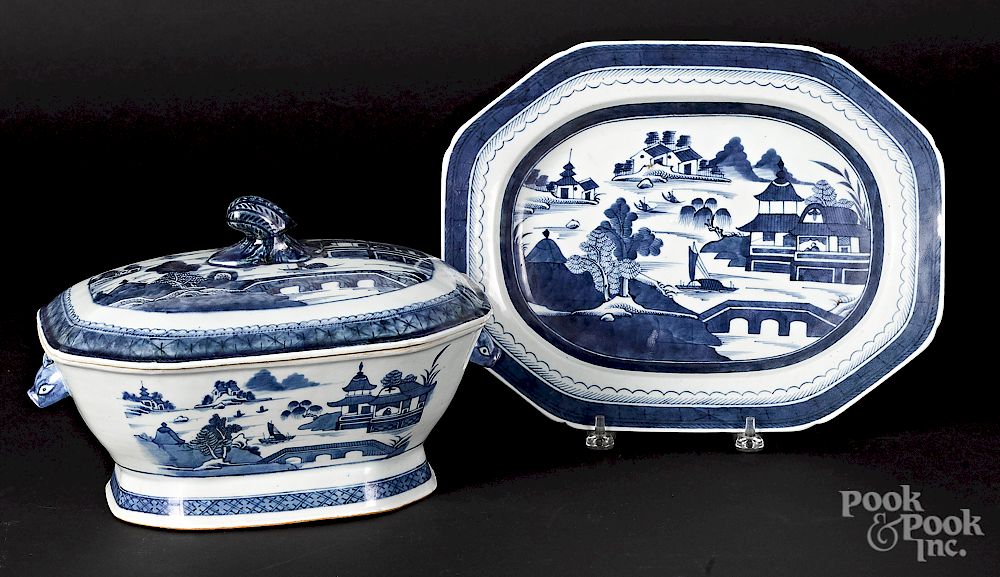 Appraisal: Chinese export porcelain Canton tureen and undertray Exclusive on Bidsquare