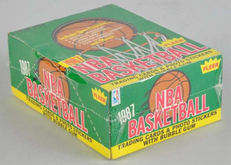 Appraisal: Fleer NBA Basketball Card Wax Box Description Box has been