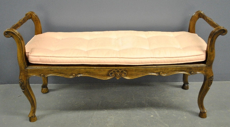 Appraisal: - Italian fruitwood long bench h x w -