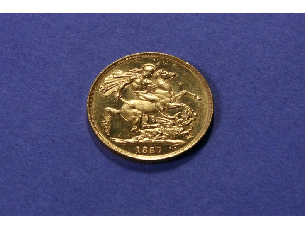 Appraisal: A VICTORIAN GOLD COIN