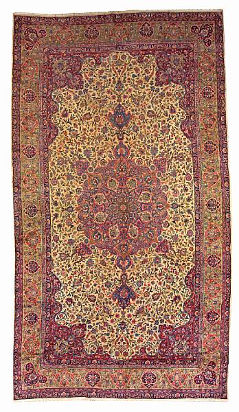 Appraisal: A Kerman carpet South Central Persia circa size approximately ft