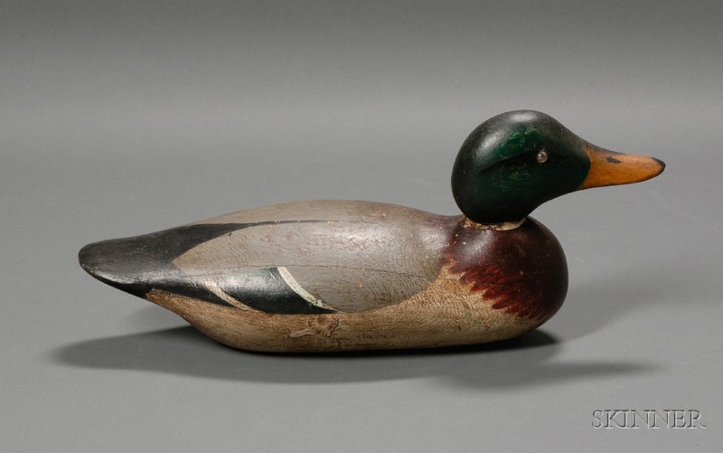 Appraisal: Standard Grade Mason Mallard Drake Decoy Detroit Michigan early th