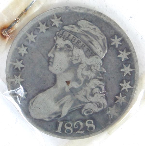 Appraisal: Capped Bust Silver Half Dollar Coin F-VF