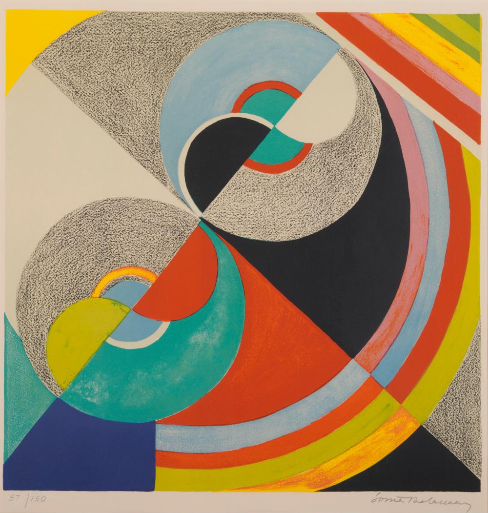 Appraisal: SONIA DELAUNAY French - Lille lithograph in colors signed Sonia