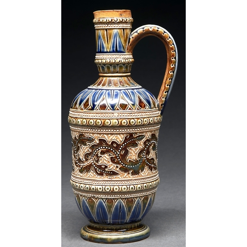 Appraisal: A Doulton ware ewer decorated by Edith D Lupton with