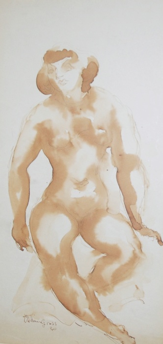 Appraisal: Chaim Gross American - Seated Female Nude Estimate nbsp nbsp