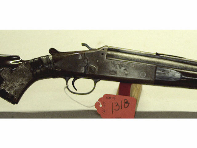 Appraisal: Stevens - cal NVS Stevens O U rifle shotgun combo