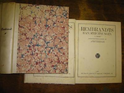 Appraisal: REMBRANDTS HANDZEICHNUNGEN Berlin two volumes Marbled Boards over Vellum together