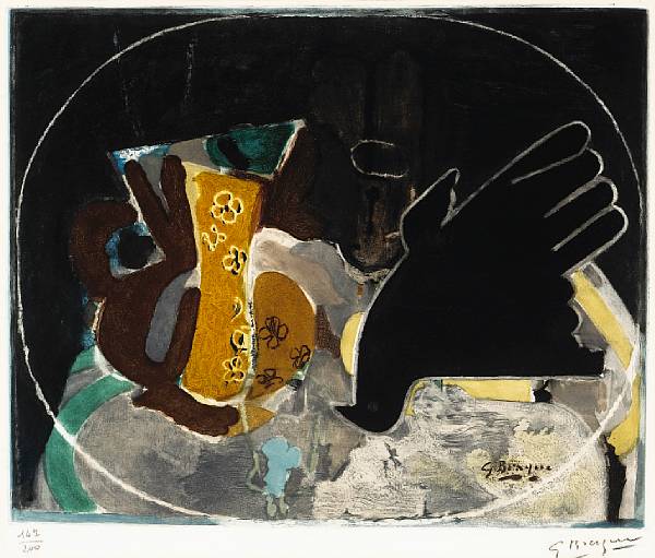 Appraisal: After Georges Braque French - Pichet et oiseau MA c