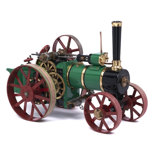 Appraisal: A scratch built brass and ferrous metal model traction engine