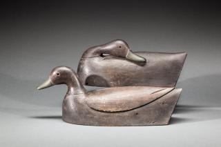 Appraisal: Black Duck Pair Townsend Garvie Carman - Amityville Long Island