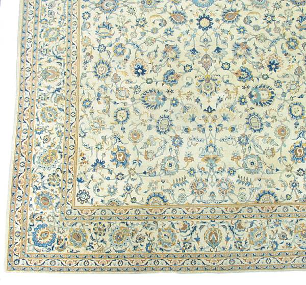 Appraisal: A Persian Kashan carpet size approximately ft x ft in