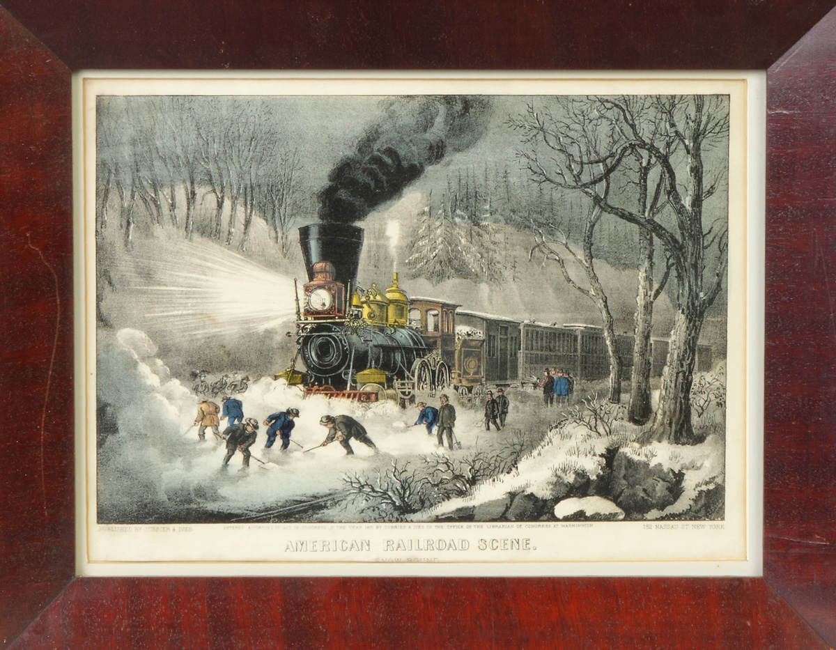 Appraisal: Currier Ives American Railroad Scene