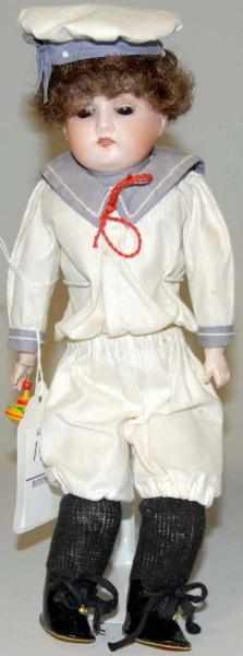 Appraisal: China Head Boy Doll Sleep-eyed open mouth Sailor boy Condition