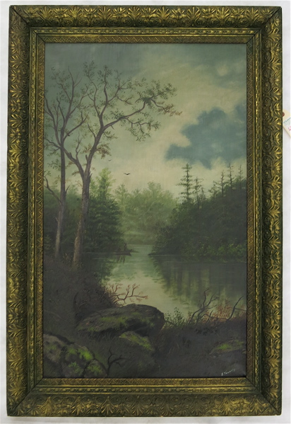 Appraisal: EMMA TWOMBLY MORRIS OIL ON CANVAS New Hampshire Oregon -