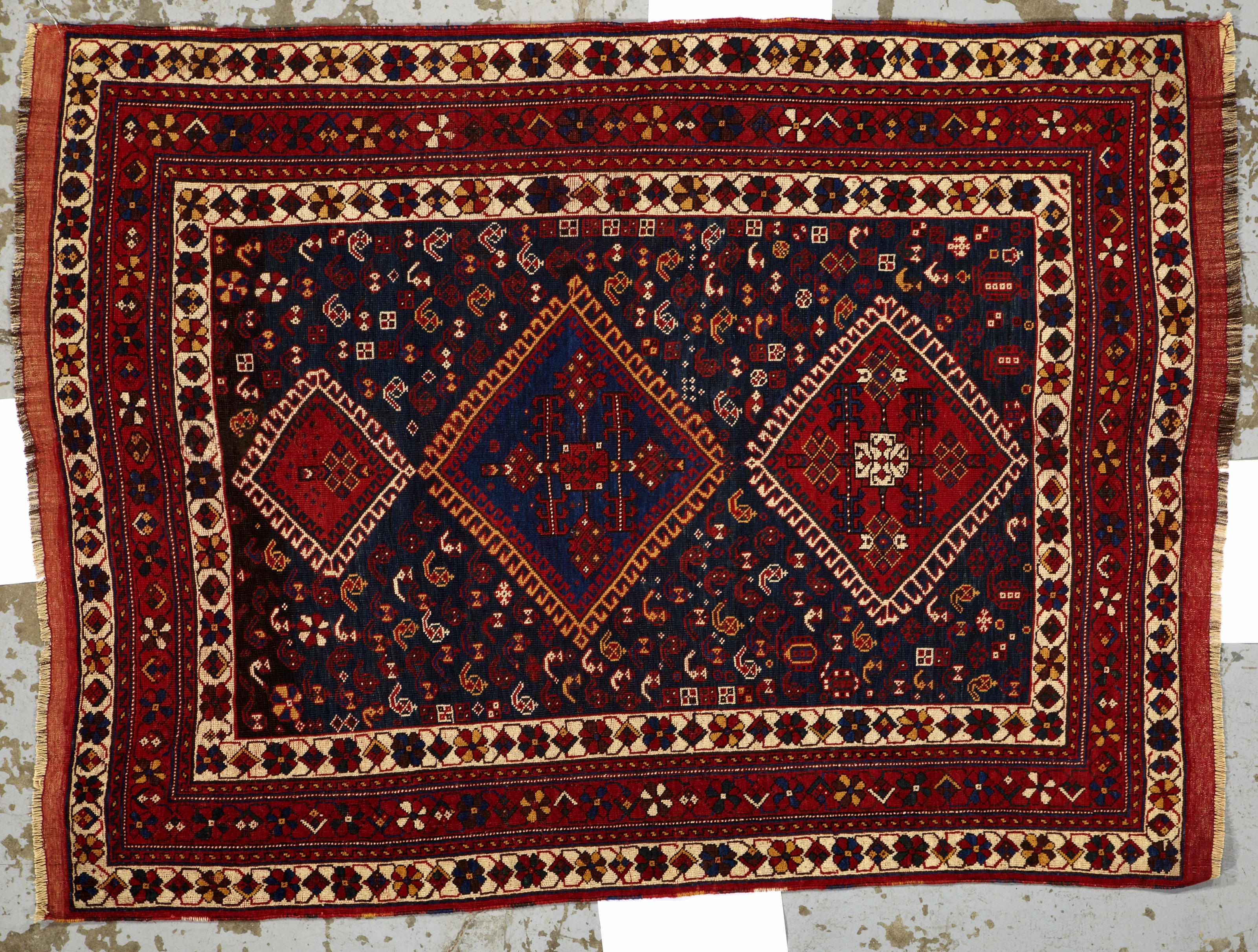 Appraisal: An Afshar rug Southwest Persiacirca size approximately ft in x