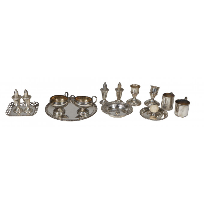 Appraisal: Group of Fourteen Sterling Pieces consisting of two child's cups