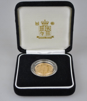 Appraisal: A boxed Royal Mint proof sovereign