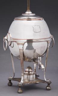 Appraisal: English Silverplated Copper Hot Water Urn late English Silverplated Copper