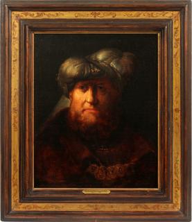 Appraisal: AFTER REMBRANDT OIL ON CANVAS LAID ON BOARD AFTER REMBRANDT