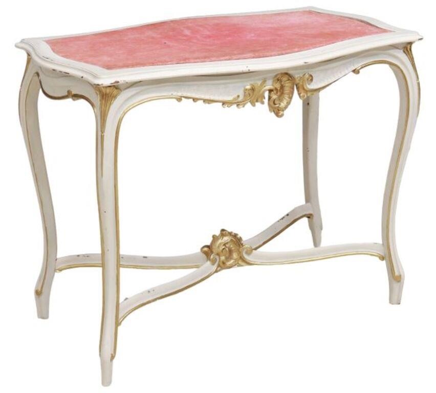 Appraisal: French Louis XV style painted center table th c having