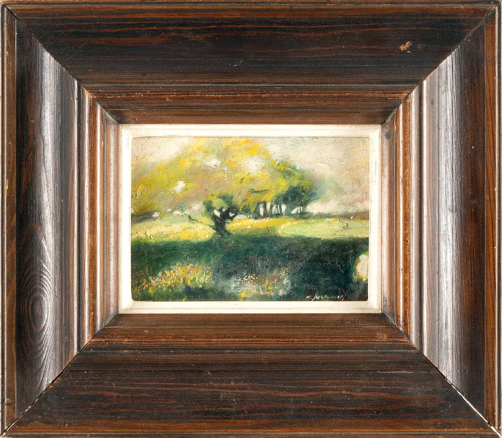 Appraisal: ROBERT JURKOWSKI AMERICA TH CENTURY STUDY OF TREES OIL ON