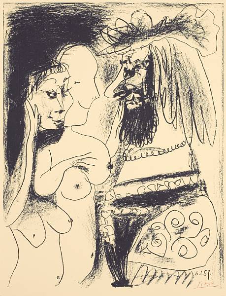 Appraisal: Pablo Picasso Spanish - Le Vieux Roi B M Lithograph