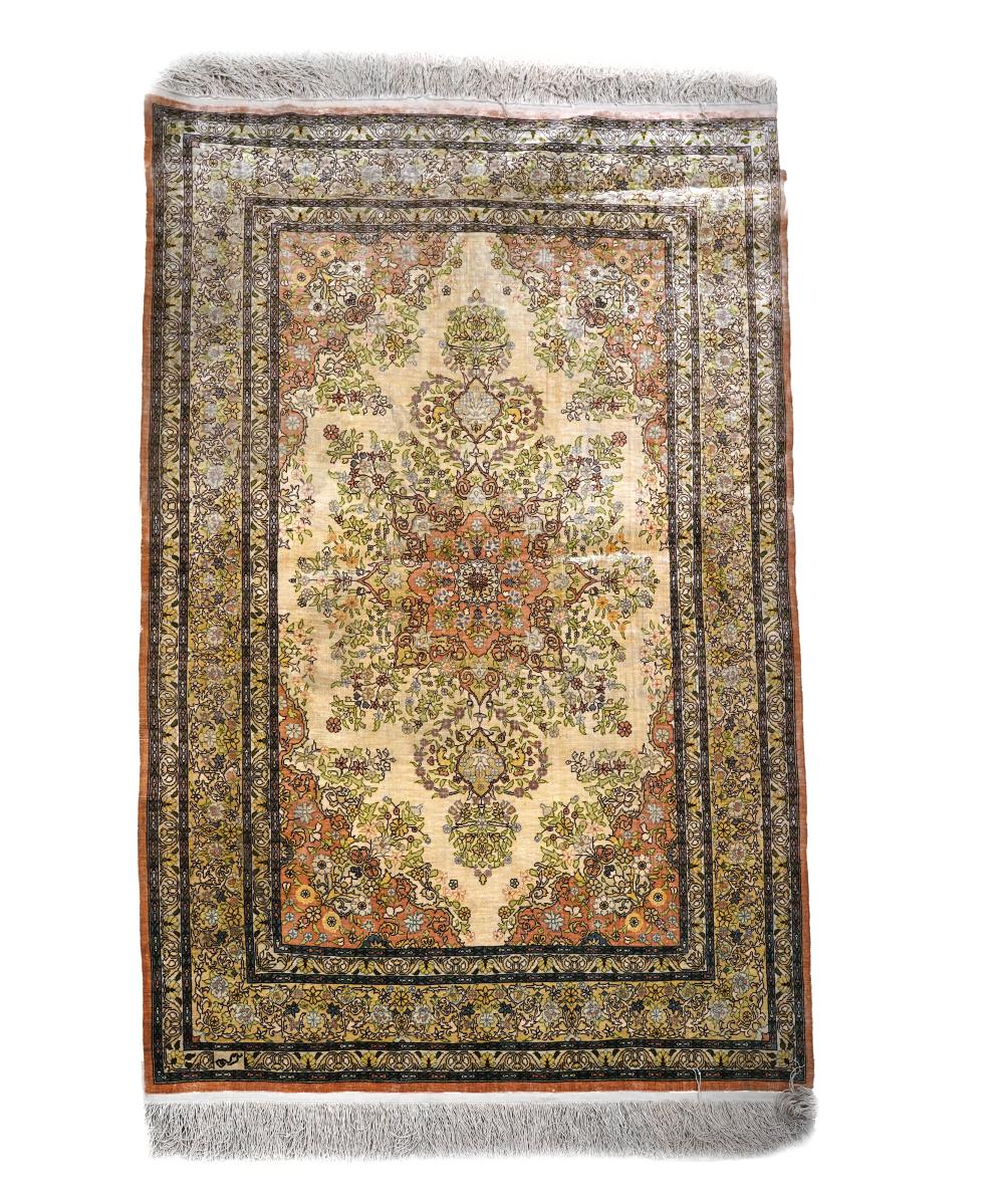 Appraisal: HEREKE TURKISH RUGsilk ' x ' Condition