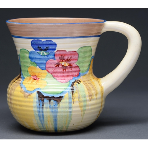 Appraisal: Clarice Cliff An A J Wilkinson Pansies jug cm h