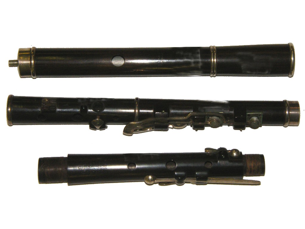 Appraisal: Fine English rosewood flute by Henry Wylde circa stamped Wylde