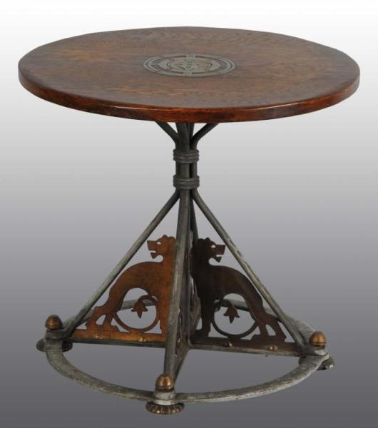 Appraisal: Oscar Bach Table Description Oscar Bach was a German American