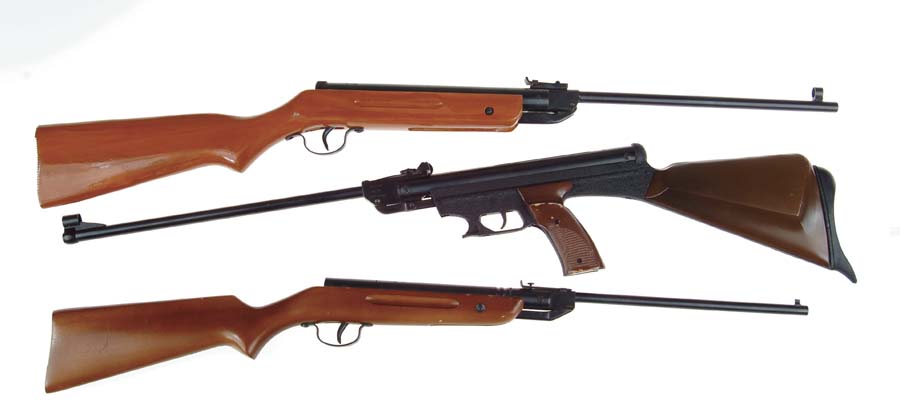 Appraisal: LOT OF AIR RIFLES Stuart Champion Cal with - bbl