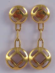 Appraisal: Cartier A pair of carat gold ''Pasha'' earrings by Cartier