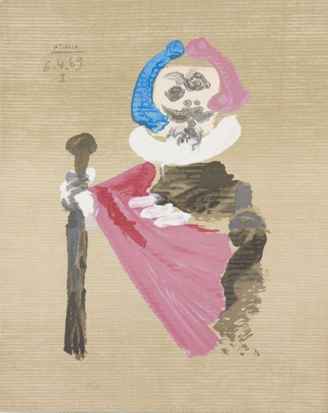 Appraisal: after Pablo Picasso from Portraits Imaginaires color lithograph on Arches