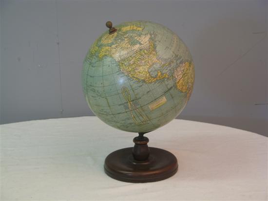 Appraisal: Early th Century table globe on mahogany stand retail mark