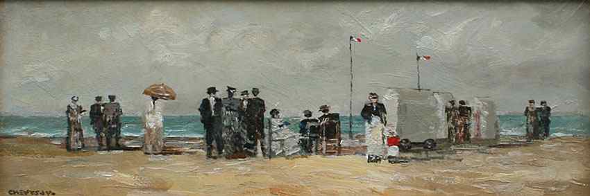 Appraisal: IGOR Chevtsov Russian th C A Day at the Beach