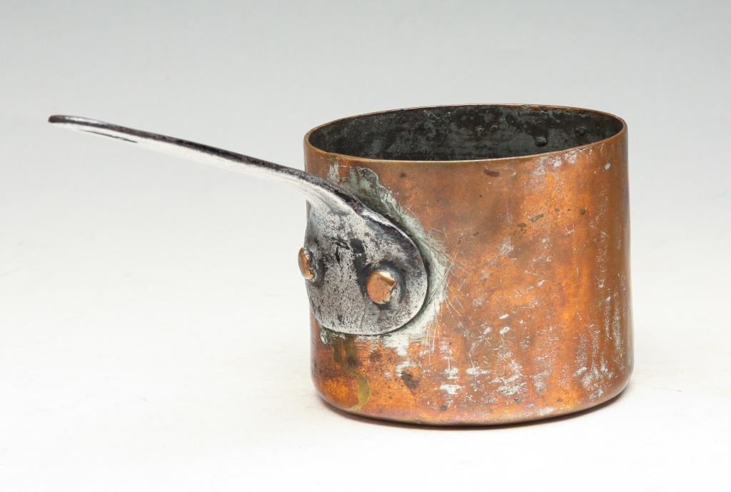 Appraisal: SMALL COPPER POT American or European nd half th century