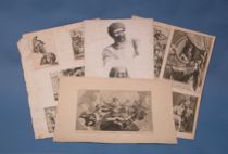 Appraisal: Pair of Miscellaneous Engravings These miscellaneous engravings include one stipple