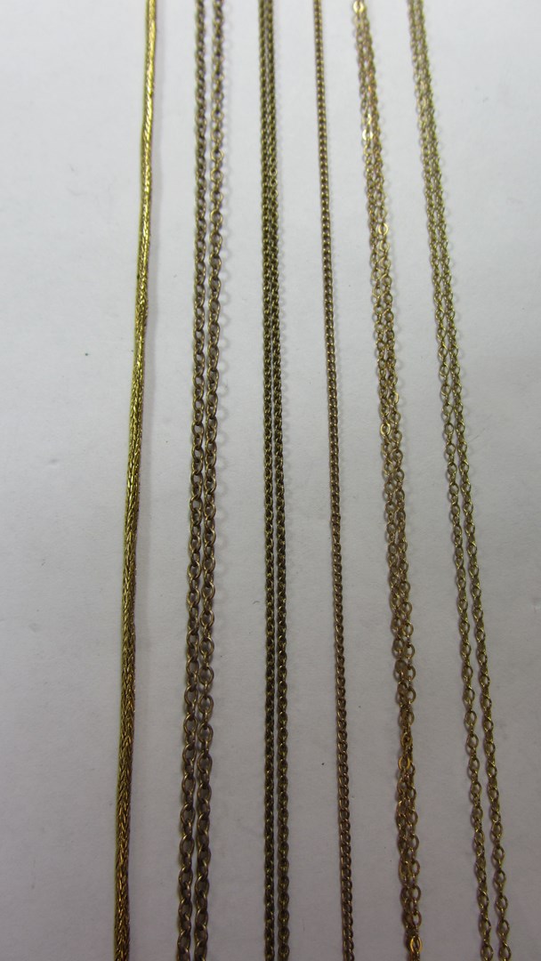 Appraisal: A gold woven link neckchain on an associated clasp and