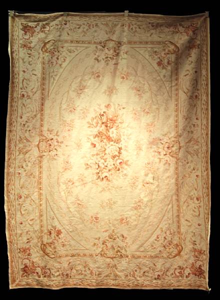 Appraisal: An Aubusson needlepoint tapestry modern length ft in width ft