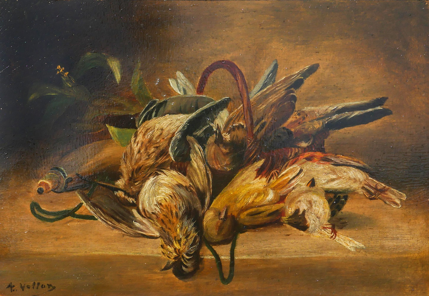 Appraisal: VOLLON Antoine France - Nature Morte Collection of Hunted Birds