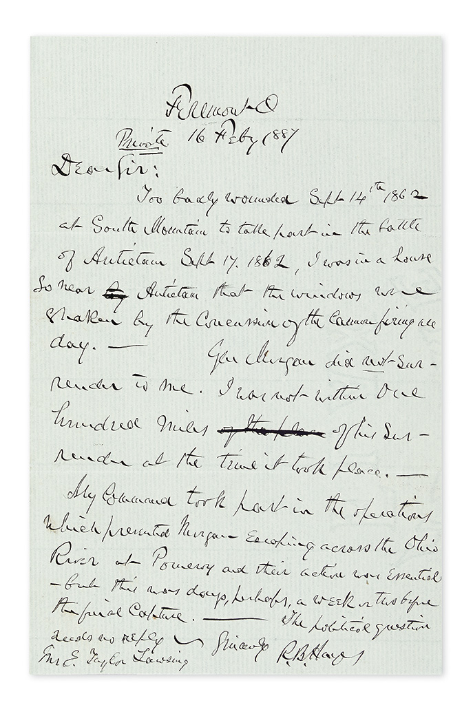 Appraisal: CLARIFYING HIS CIVIL WAR DEEDS GEN MORGAN DID NOT SURRENDER