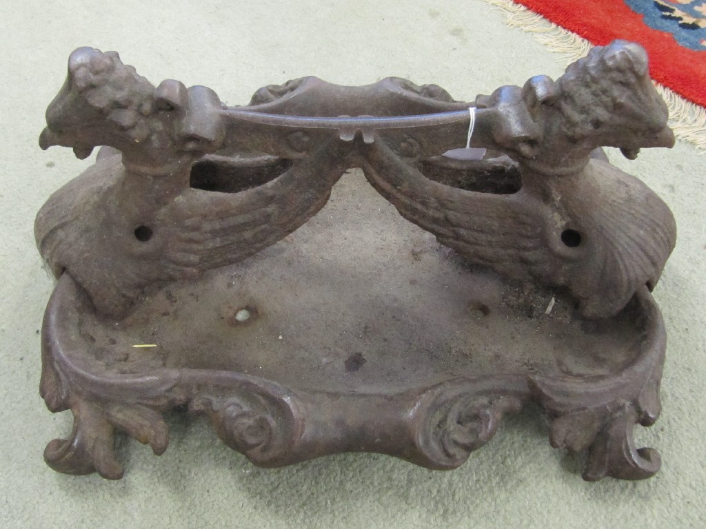 Appraisal: Victorian cast iron bootscraper