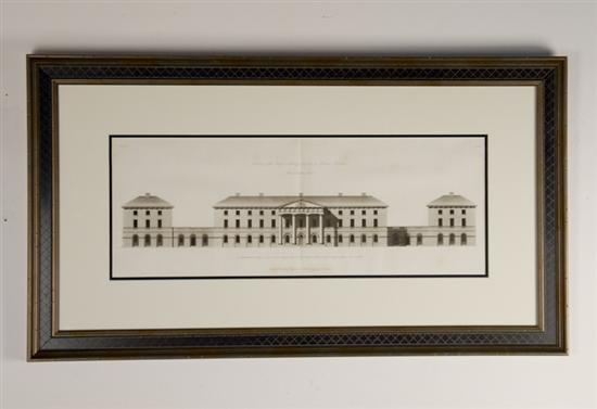 Appraisal: An En Grisaille Aquatint of the Royal Military Asylum London