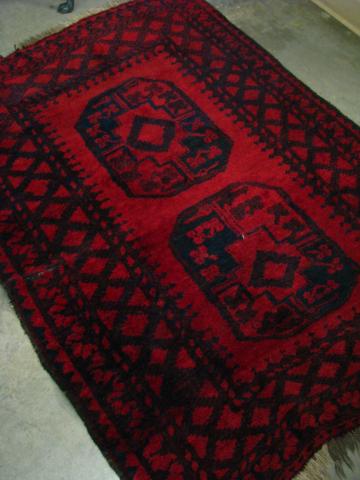 Appraisal: Oriental rug believed to be Afghan origin semi-antique ' x