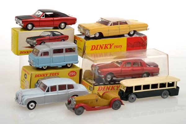 Appraisal: COLLECTION OF DINKY MODELS INCLUDING CHEVROLET IMPALA STANDARD ATLAS KENEBRAKE