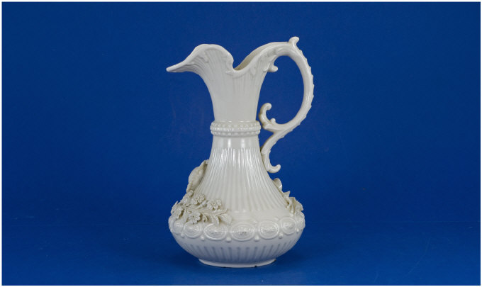 Appraisal: Belleek Water Jug 's Floral design inches tall