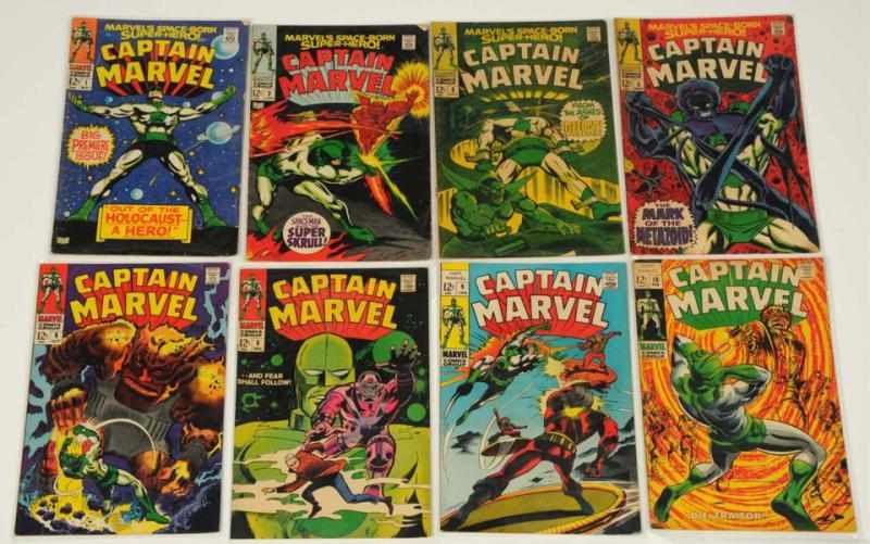 Appraisal: Lot of Captain Marvel Comic Books This lot includes issues